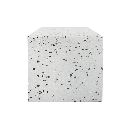 Bijzettafel Bodil Wit/Zwart Terrazzo 40cm