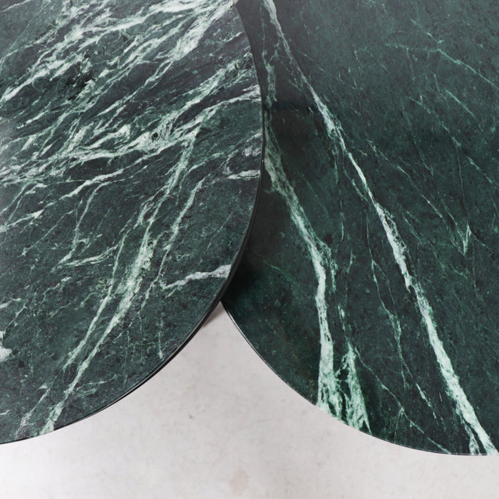 Margaux green marble side table