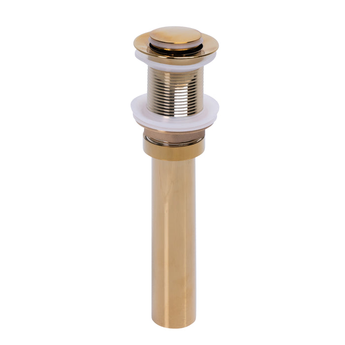 Gold drain valve without overflow