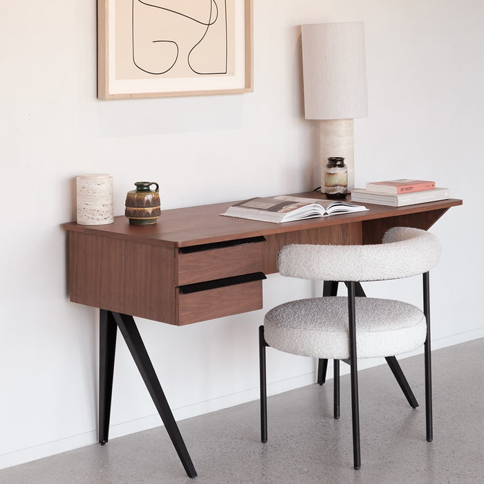 walnoten Bureau met lades walnoot 