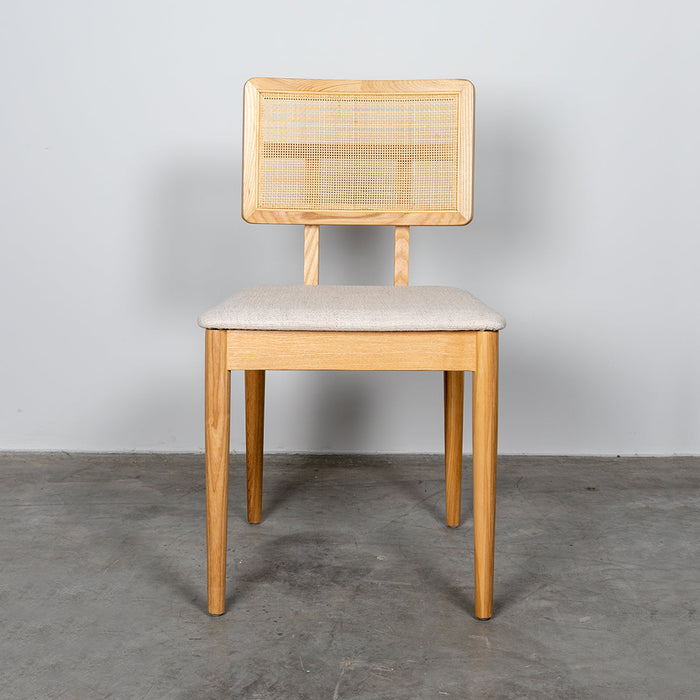 Charles Stoel Eik/Naturel Rotan Gebroken Wit