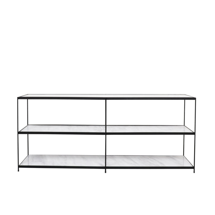 Luiza Greek white marble console table