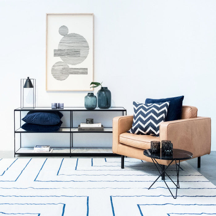 Luiza Greek white marble console table
