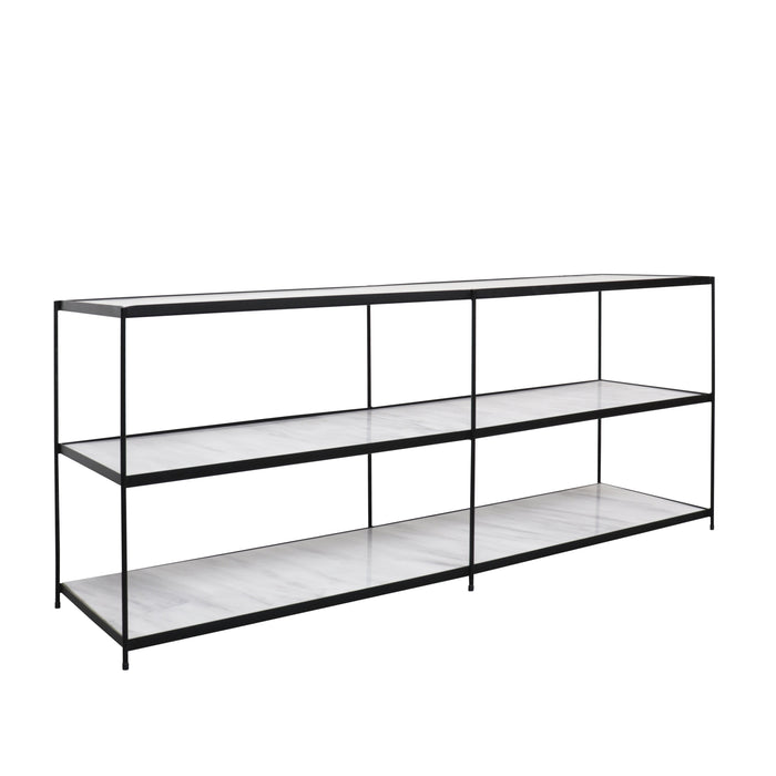 Luiza Greek white marble console table