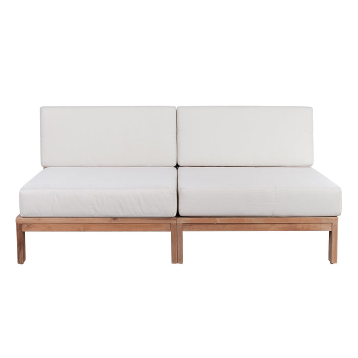 Teak loungeset Morris middenstuk ecru