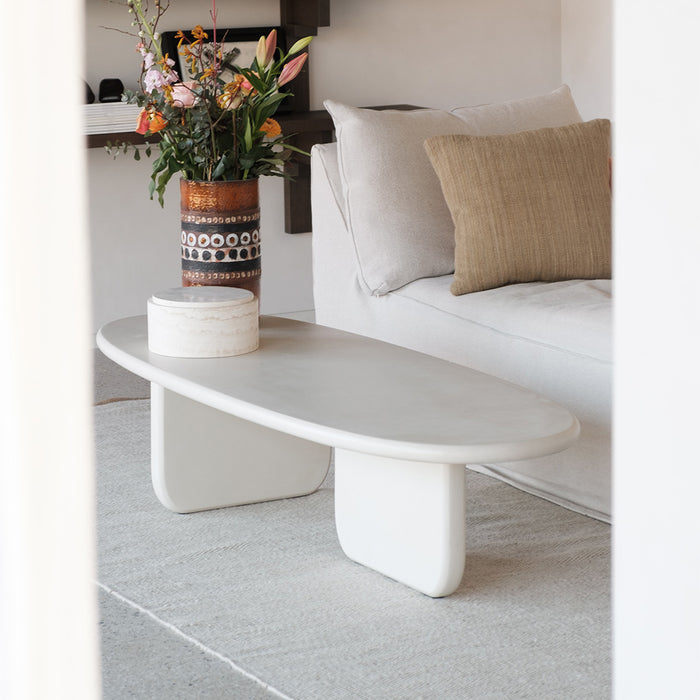 Mesa de centro Mulhouse latte MicroSkin