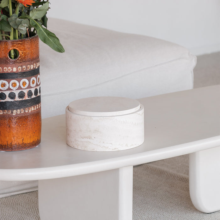 Mesa de centro Mulhouse latte MicroSkin