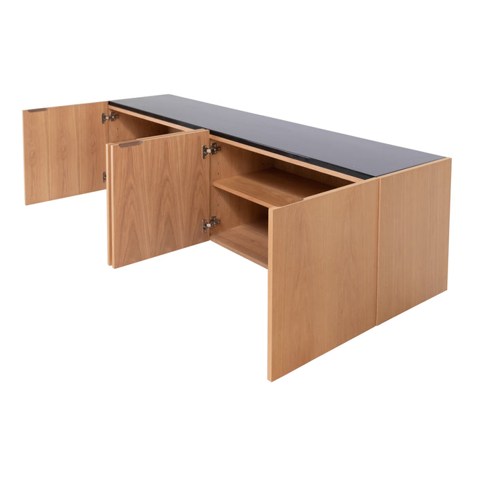 Dressoir met Marmer Pisa Eik/Zwart Marmer 200cm