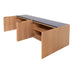 Dressoir met Marmer Pisa Eik/Zwart Marmer 200cm