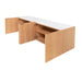 Pisa Dressoir Eik/Wit Marmer (200cm)