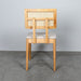 Retro Eetkamerstoel in Naturel Wit Hout Furnified