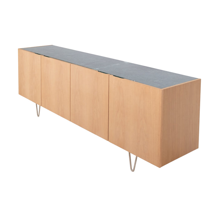 Dressoir met Marmer Pisa Eik/Groen Marmer 200cm