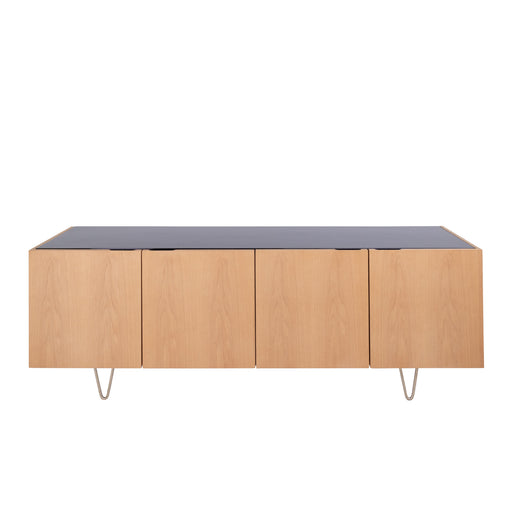 Dressoir met Marmer Pisa Eik/Zwart Marmer 200cm
