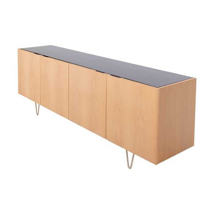 Dressoir met Marmer Pisa Eik/Zwart Marmer 200cm