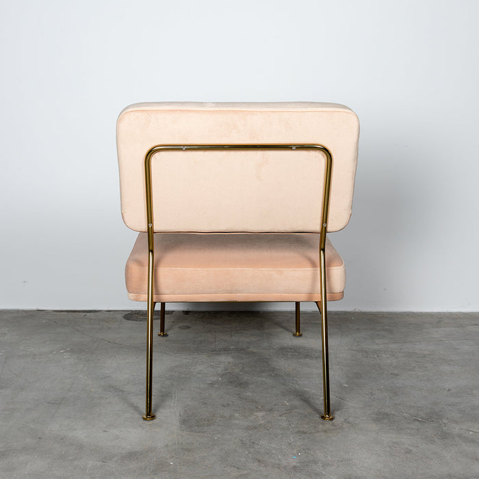 Moderne fauteuil in Roze Stof Furnified