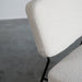 comfortable fauteuil bouclé witte stof 