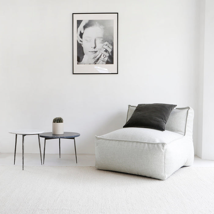 Florence Bijzettafel Wit Marmer dia40 H40cm interieur