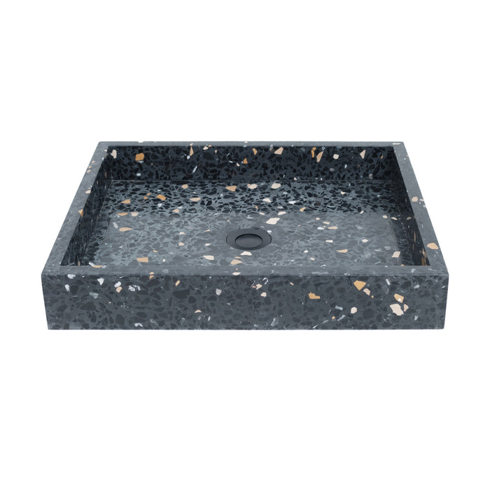 George wastafel in zwart terrazzo