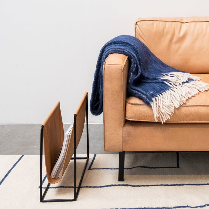 Gordon 2.5 zits Sofa Cognac Leder Furnified