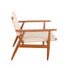 Hobart relax fauteuil van Furnified gemaakt van teakhout en geweven touw