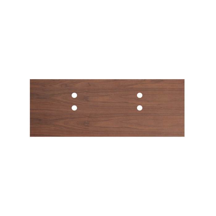 Plan vasque en bois noyer 120 cm