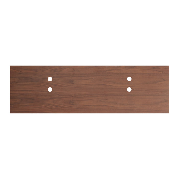 Walnut wood vanity top 150 cm
