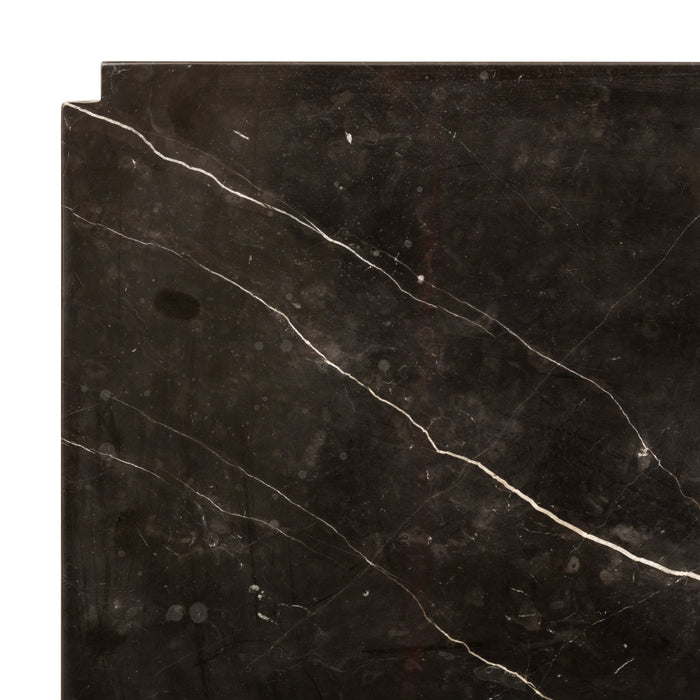 Placa inferior Gustaaf de mármol negro 150 cm