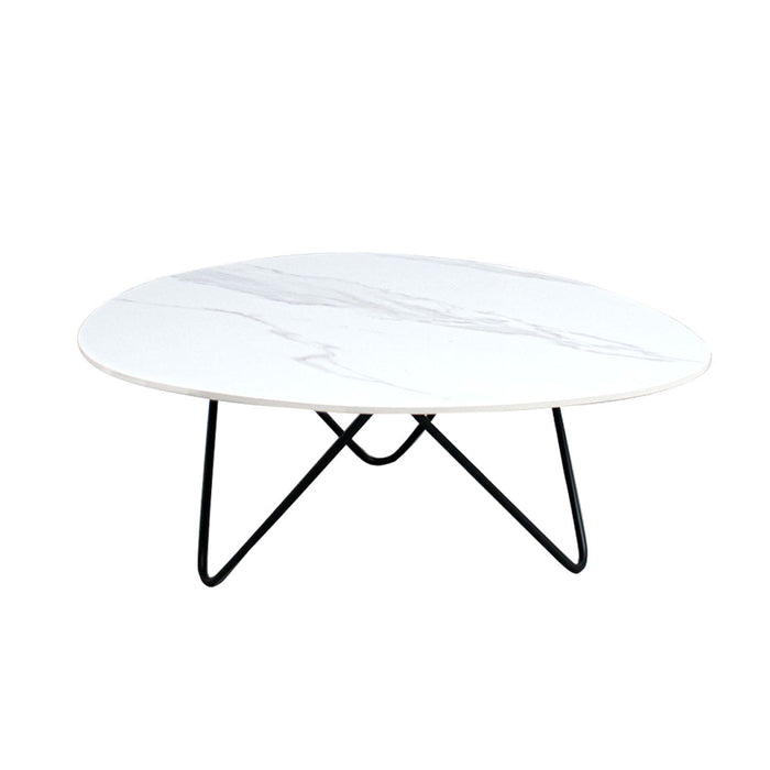 Mesa de centro de cerámica Richard calacatta blanca