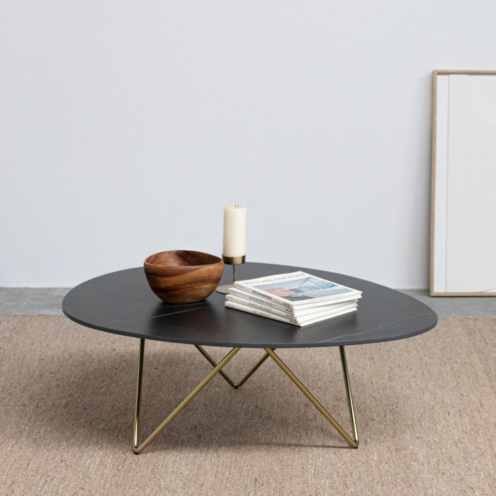Richard black ceramic coffee table