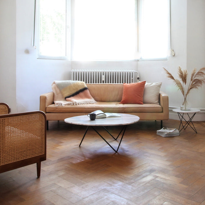 Lederen 3.5 zits Sofa Gordon Cognac Furnified