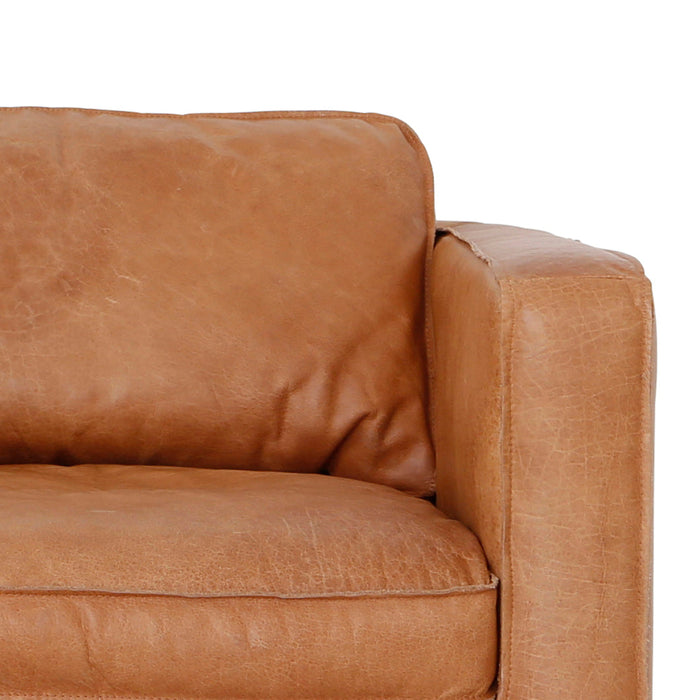 Lederen 3zits sofas Zitbank Gordon Cognac