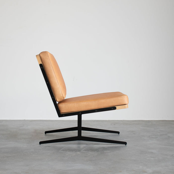 Lees stoel Lucy Cognac Leder Furnified