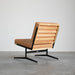 Cognac Lederen zitstoel Lucy Furnified