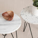 Bijzettafel marmer wit zwart terrazzo Furnified