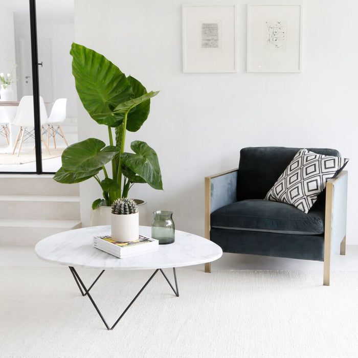 Table basse en marbre blanc Richard