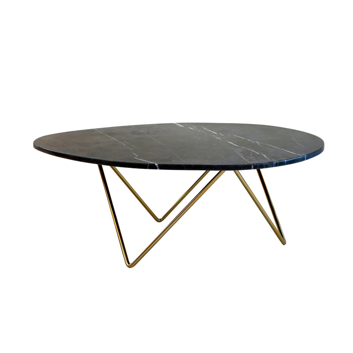 Mesa de centro de mármol negro Richard
