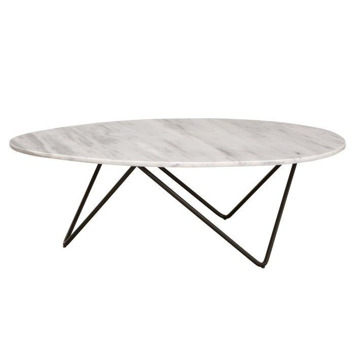 Table basse en marbre blanc Richard