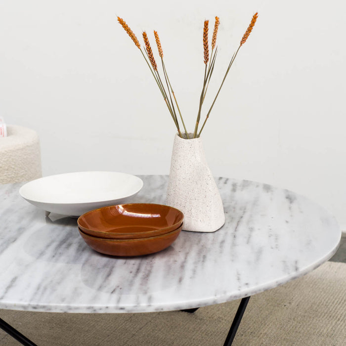Table basse en marbre blanc Richard