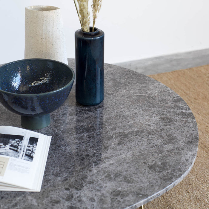 ovale salontafel Richard Grijs