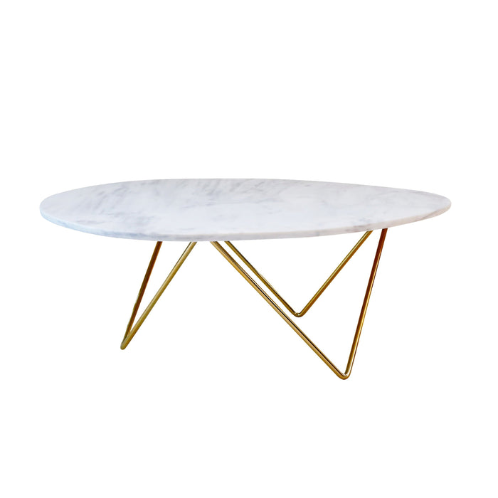 Wit marmeren salontafel Richard