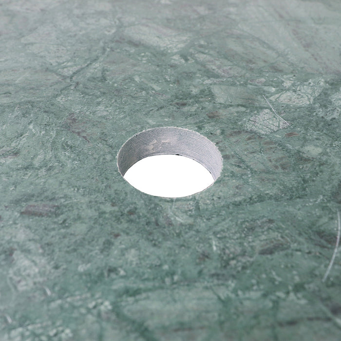 Wastafelplaat Marcel Groen Marmer 80cm Met Gaten