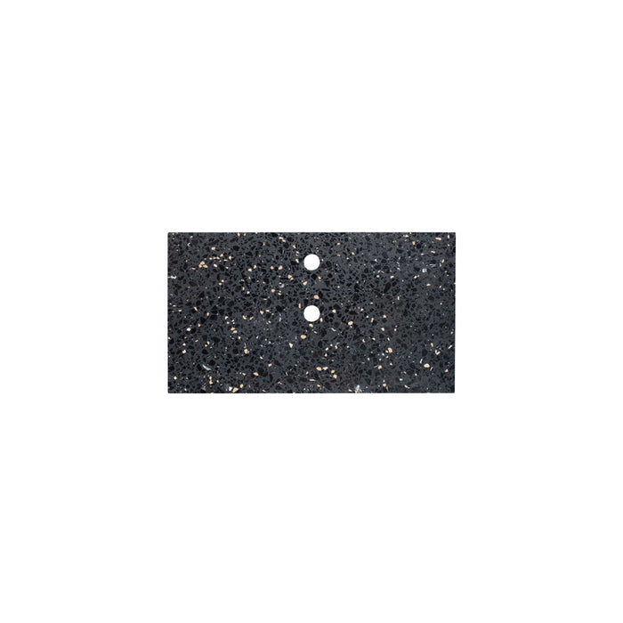Wastafelplaat Marcel zwart terrazzo 80 cm