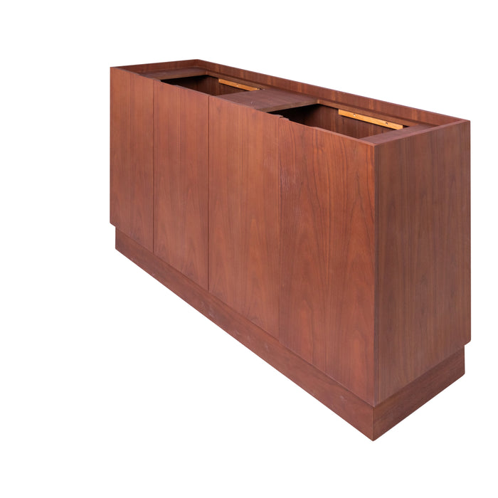 Klassiek Walnoot Badkamermeubel in Mid-Century uitvoering