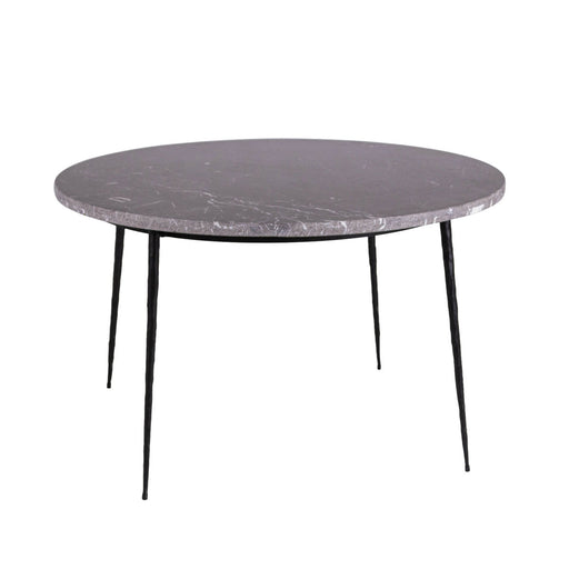 ronde eettafel robuust met grijs marmer montreal
