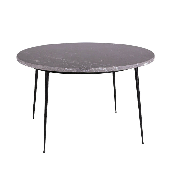 ronde eettafel robuust met grijs marmer montreal
