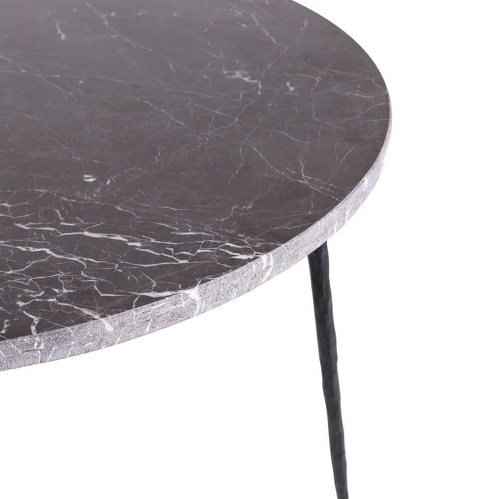 Black round dining table Montreal Ø125 cm