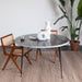 ronde eettafel robuust met grijs marmer montreal