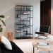 Industrieel wandrek zwart metaal Celine Furnified