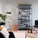 Industrieel wandrek zwart metaal Celine Furnified