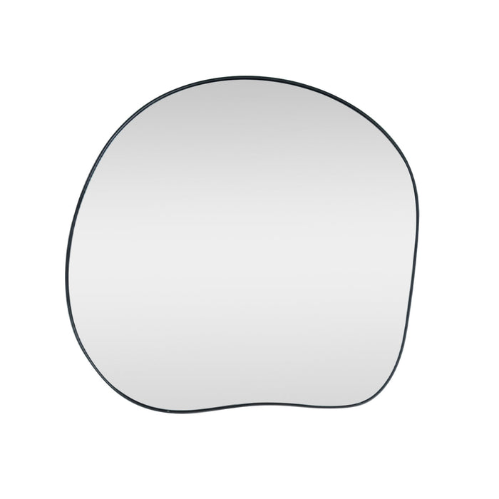 Organic black metal mirror 80 cm